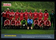 FC Bayern München Kicker Mannschaftsbild Deutscher Meister 1980 + G 42050