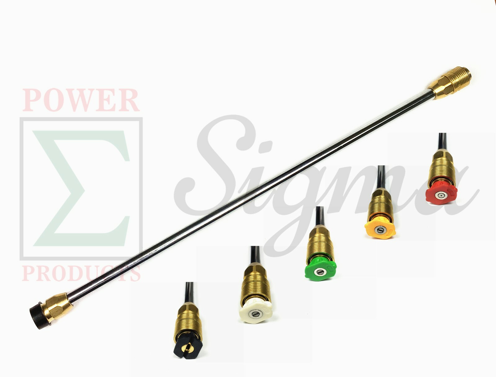 20" Stainless Steel Pressure Washer Lance Wand & Nozzle For Generac 6683 3100PSI