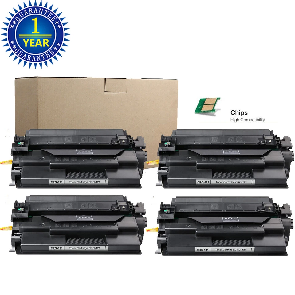 4 PACK Toner Cartridge Compatible For Canon 121 3252C001 ImageClass D1650 D1620 - Image 2 of 4