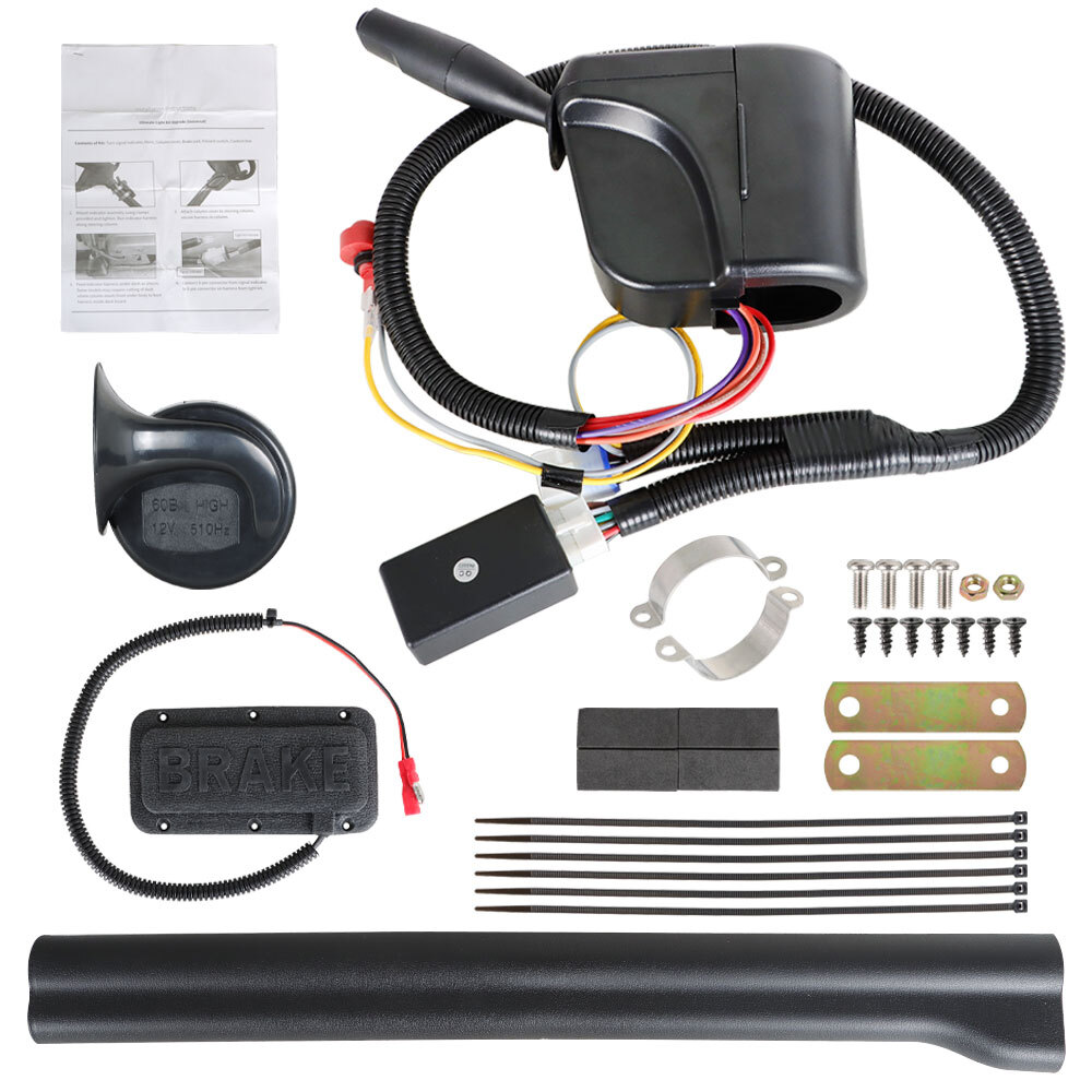 シグナル Golf Cart LED Light Turn Signal Kit W/ Horn Brake Hazard For Club