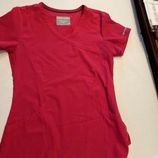 Skechers Barco Women's M Pink Short Sleeve Medical Scrub Top