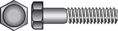 Hillman 831740 Stainless Steel 18-8 Grade USS Thread Hex Cap Screw 1/2-13x4 in.