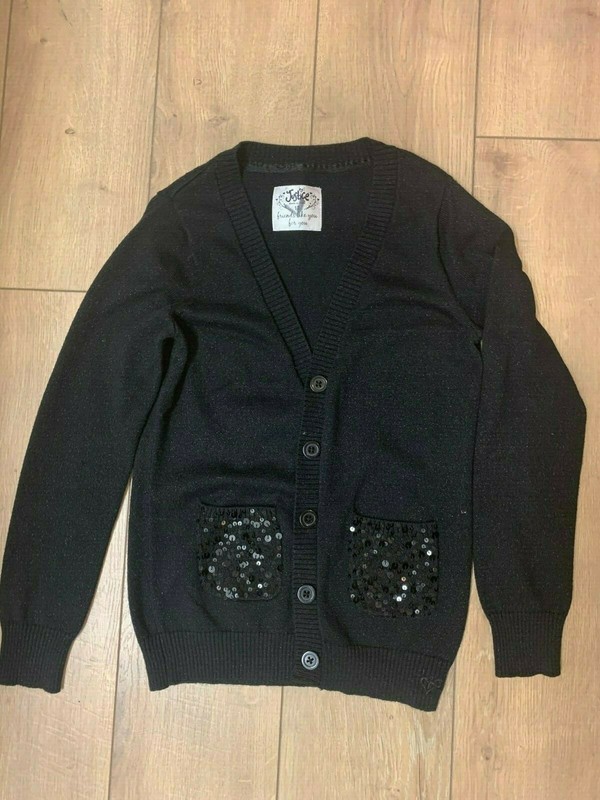 Justice black cardigan size 12 GUC