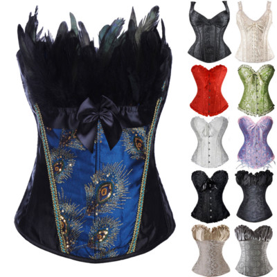 Women Lace Overbust Sexy Corset Steampunk Waist Trainer Corsette Wedding Dress
