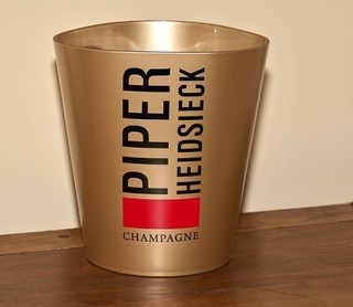 PIPER HEIDSIECK Golden Colour Champagne Ice Bucket VGC Unusual Shape
