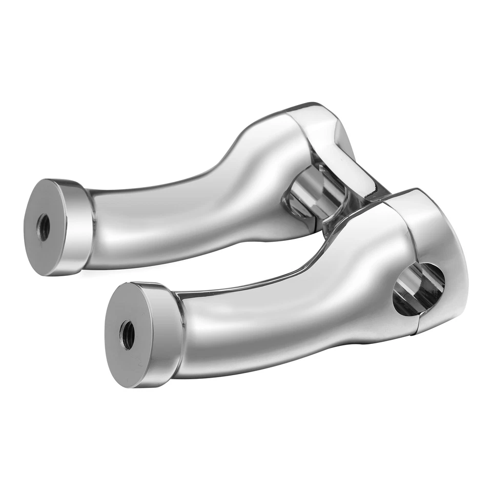 4" Handlebar Riser 1" Bar Fit For Harley Dyna Low Rider Fat Bob Softail Fatboy - Image 4 of 4