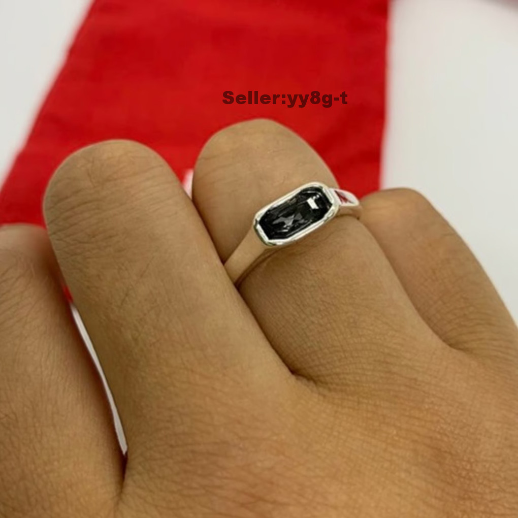 New Uno RING COBRA white Gray rectangular crystal… - image 7