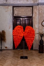 Red Angel Wings Costume Cosplay Halloween Moveable Extra Large Size Adults