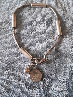 Altes Giorgio Armani Armband. Metall versilbert. Emporio. Schmuck versilbert.