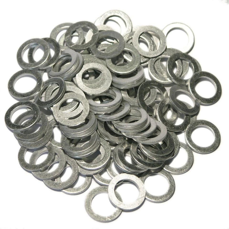 100x 14MM 94109-14000 PARA HONDA/ACURA TAPÓN DE DRENAJE DE ACEITE ARANDELAS TRITURADORAS Aluminio Foto 3 de 4