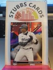 2021 Topps Finest Jesus Sanchez Base Rookie Card #70 Miami Marlins RC