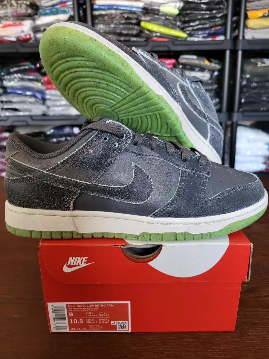 2022 NIKE DUNK LOW RETRO PRM QS HALLOWEEN IRON GREY SB DQ7681-001 sz 9