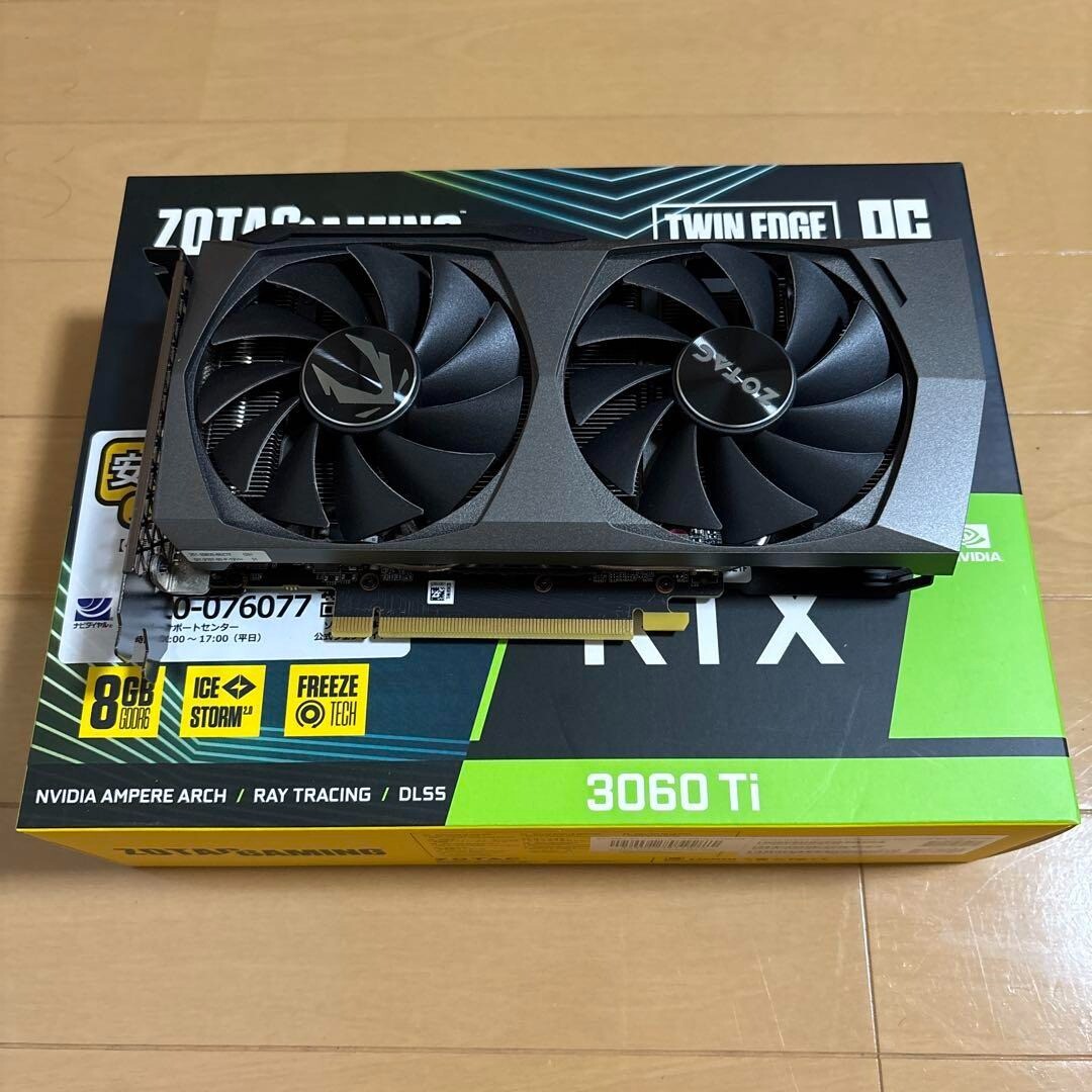 PCパーツ ZOTAC RTX3060Ti Twin Edge oc LHR 8GB Amazon.com: ZOTAC Gaming GeForce RTX™ 3060 Ti Twin Edge OC