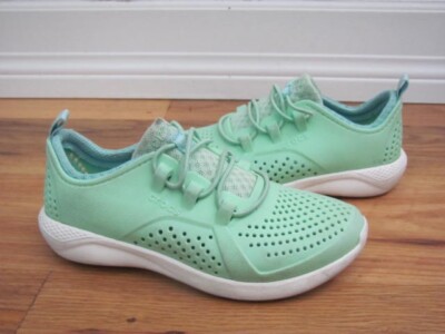 Crocs LiteRide Pacer Mint Green Rubber Slip On Low Top Sneaker