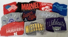 10 Lot 2X 2XL Marvel N Huskers Wildcats Missouri tigers Blair bears t shirt tops