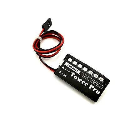 TowerPro 4.8-6V Battery Voltage Level Display RC Plane Boat Car HPI HOBAO LOSI