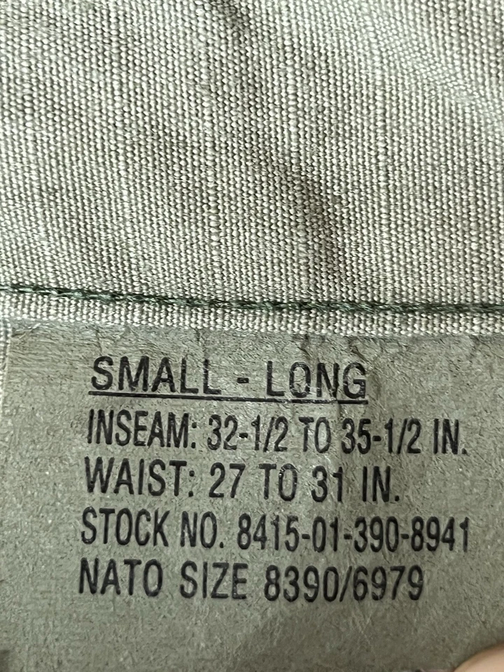 US Military Camo Pants Small Long 27x32.5 VTG Y2K Baggie Skate Fashion Trouser - Image 3 of 4