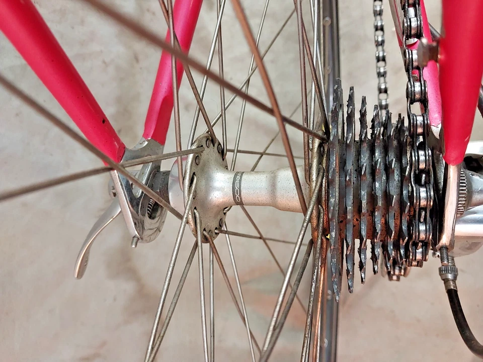 Bicicleta de equipo Eddy Merckx Corsa Pro 1991 58 cm Suntour Superbe Pro Reynolds 753 Campy Foto 4 de 4