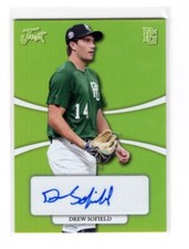 2022 Leaf Just Minors Perfect Game Drew Sofield Neon Yellow Auto RC /10