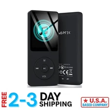 Portable A02S MP3 Player, 16GB with Lossless Sound - Ideal for Sports & Travel