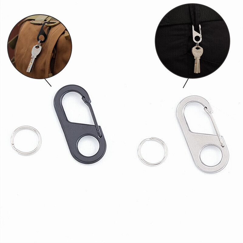 Carabiner 8 Shape Key Chain Ring Outdoor Climb Hanger Buckle Sna