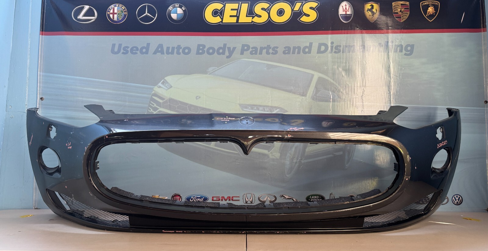2008 2009 2010 2011 2012 MASERATI GRANTURISMO FRONT BUMPER COVER OEM USED