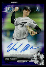 2017  Bowman Chrome Purple Refractor #CDA-KMC Kade McClure White Sox  Auto /250