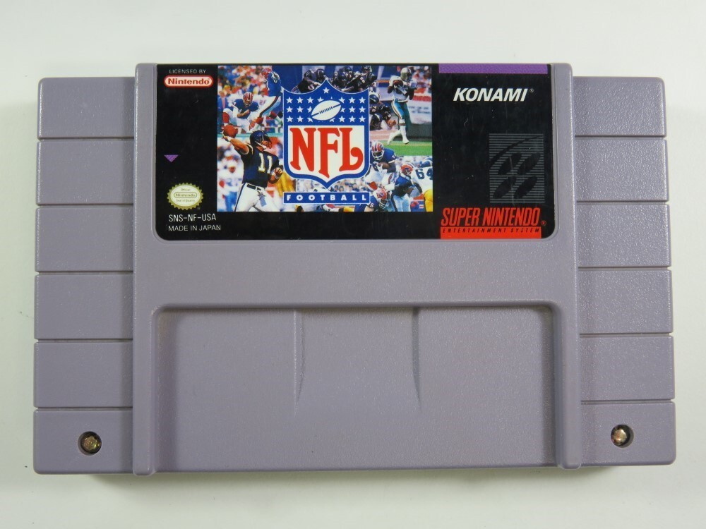 NFL FOOTBALL SUPER NINTENDO (SNES) NTSC-USA (CARTRIDGE ONLY - GOOD CONDITION)