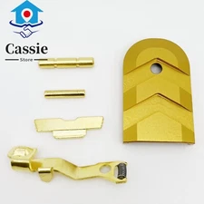 5 Pcs Extended Slide Stop Release Control Kit For Glock  43X 48 Combo Kits Gold