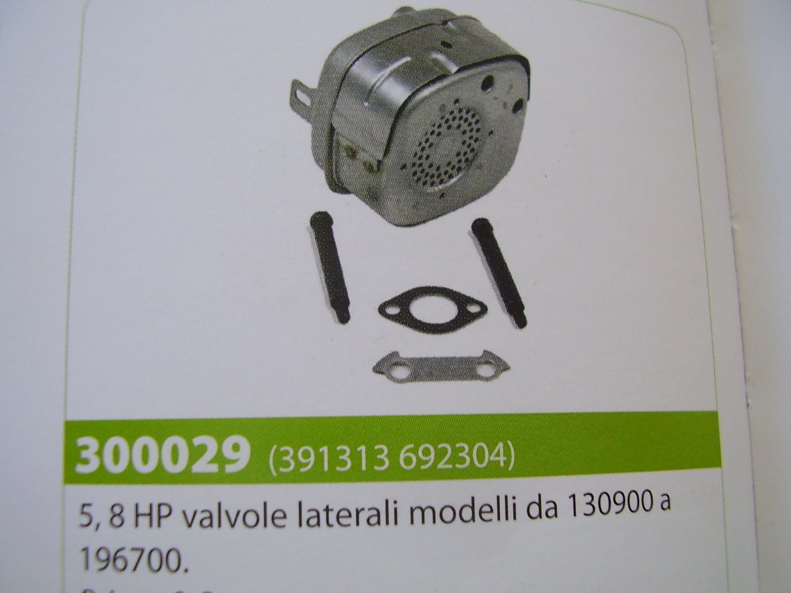 Marmitta Professionale per Motori Briggs & Stratton 5-8 HP 391313