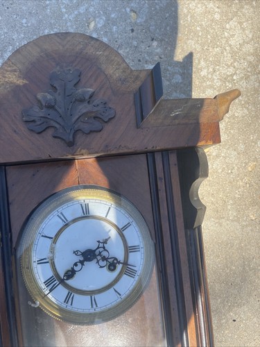 Antico orologio da parete regolatore Vienna - freccia non testato da restaurare - Foto 3 di 17