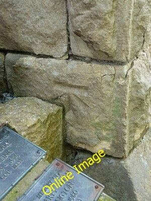 Photo 6x4 OS benchmark - Wellington, cemetery chapel Wellington/SJ6411 A c2014