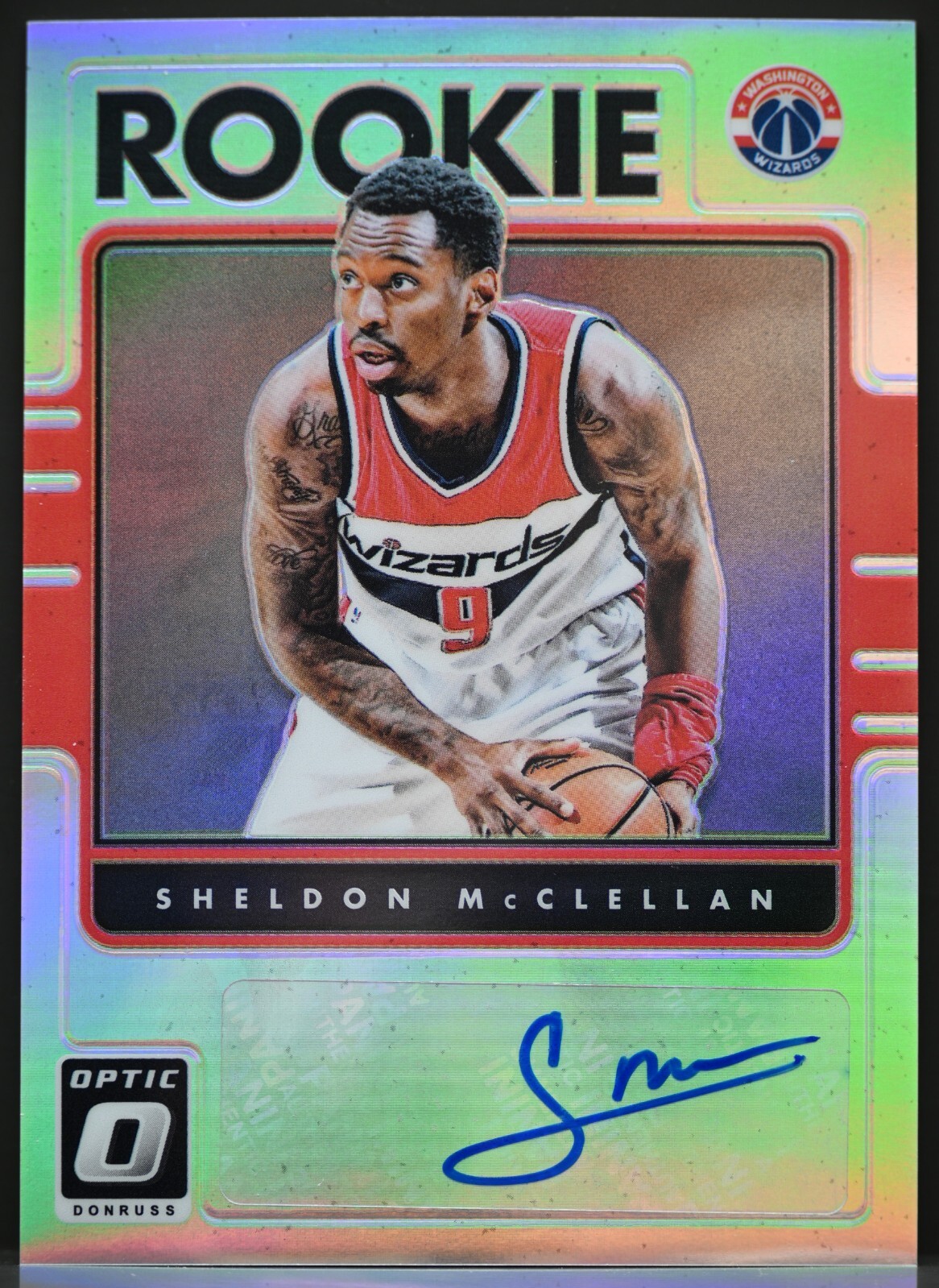 2016-17 Donruss Optic #44 Sheldon McClellan Rookie AUTO Silver Prizm