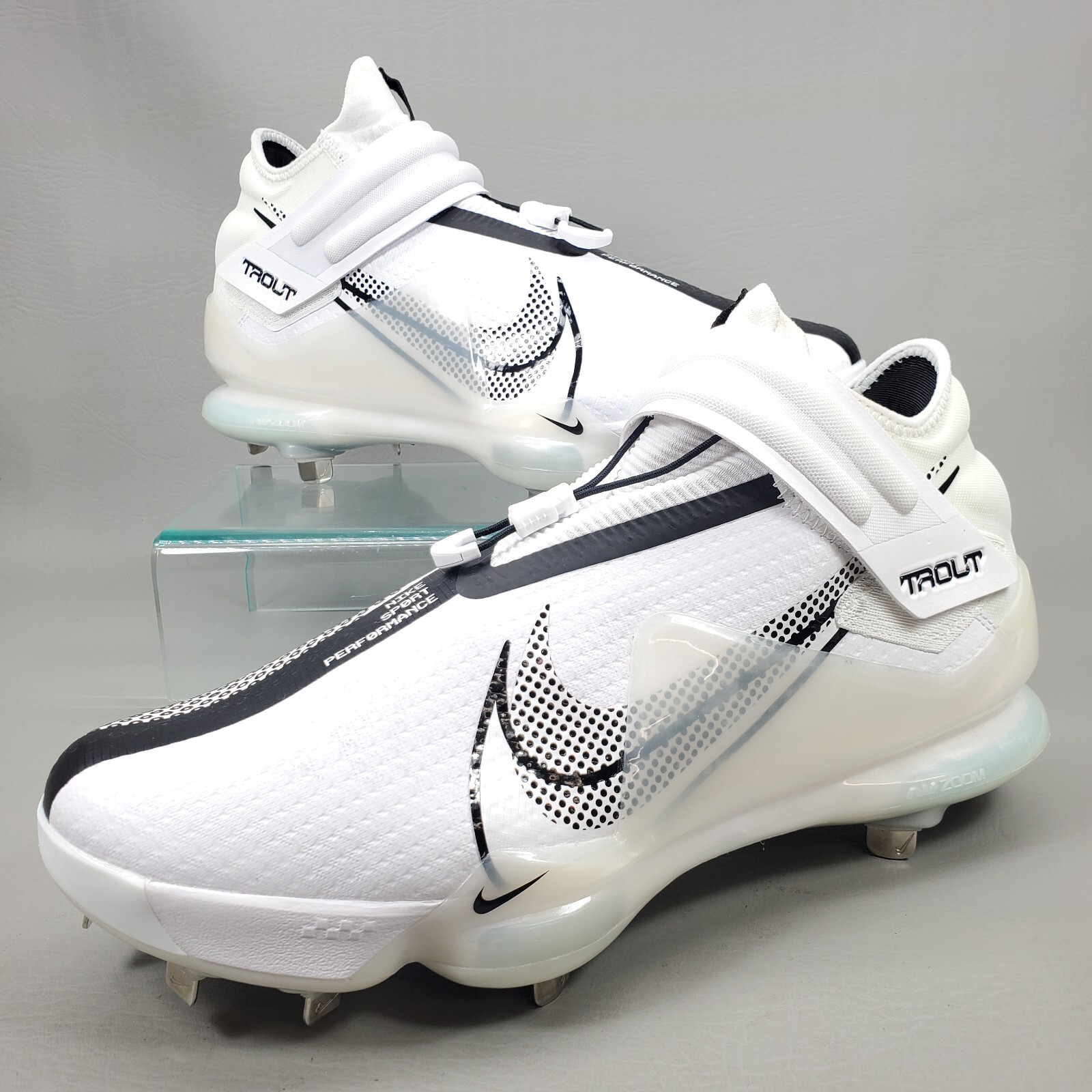Nike Force Zoom Mike Trout 7 Baseball Cleat White CI3134-102 New Men's Size 11.5