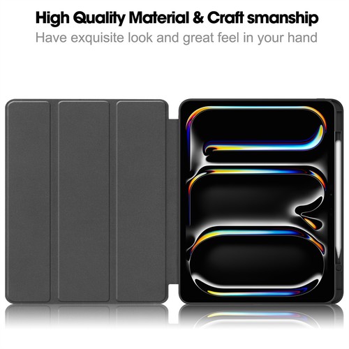 For iPad Pro 13" 11" M4 Air 13" 11" M3 2025 Slim Leather Smart Cover Stand Case - Bild 8 von 40