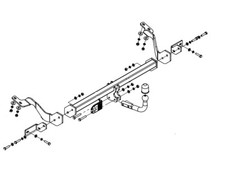 Swan Neck Tow Bar For Vauxhall Combo E L1 2018- NO ELECTRICS - C/029