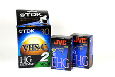 Lot of 4 VHS-C VideoTapes Brand New Sealed TDK HG JVC EHG