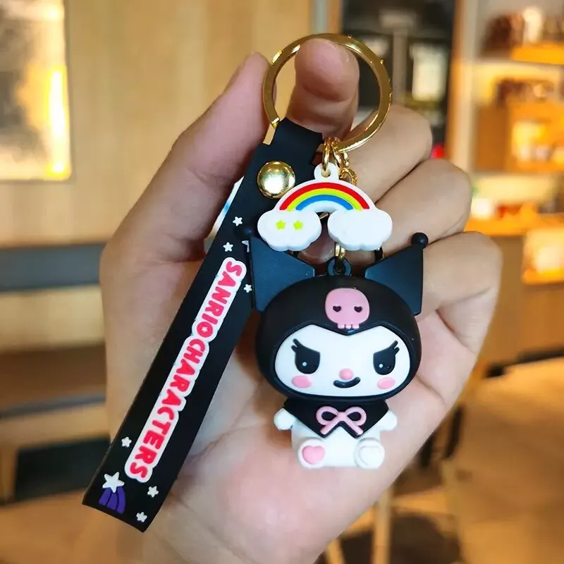 Kuromi Keyring with Charm