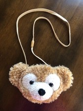 Japan Tokyo DisneySea Duffy Bear Crossbody Plush Pass Card Coin Case Purse Bag