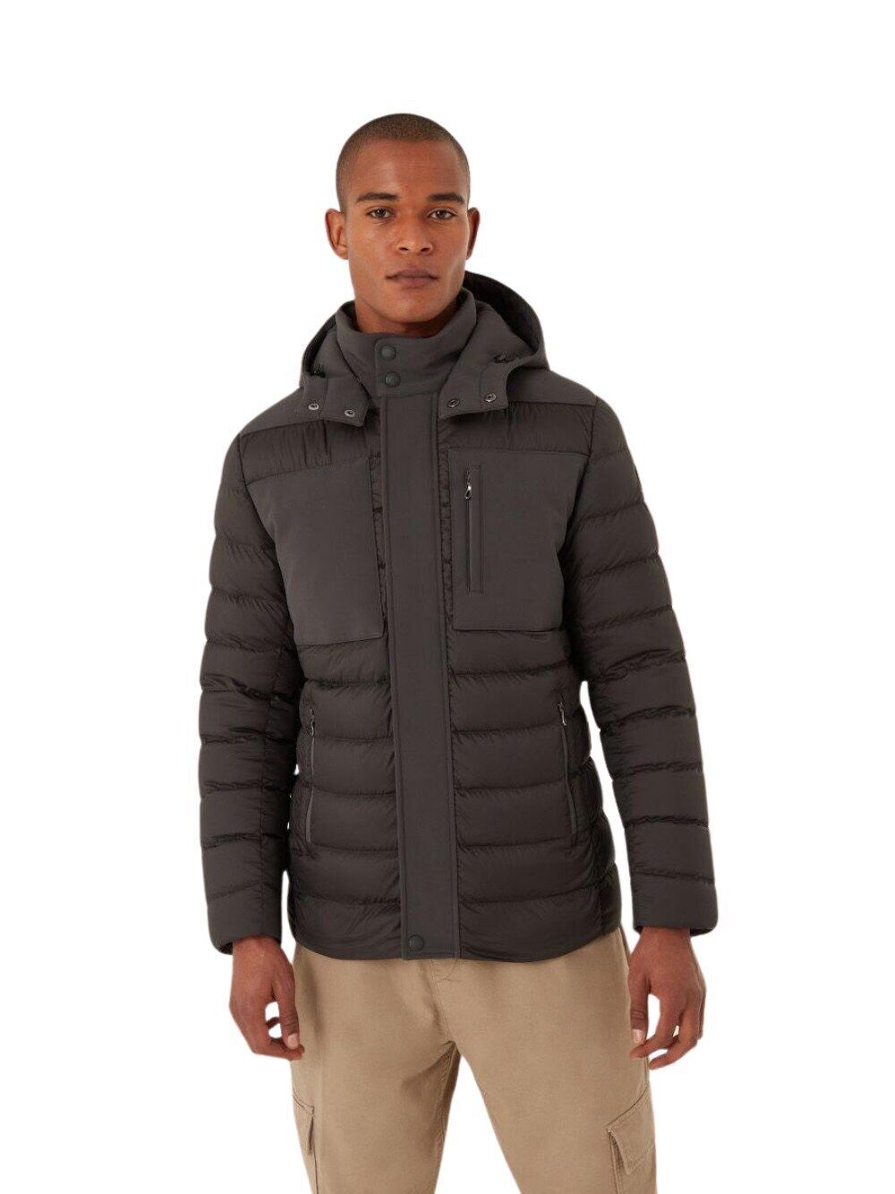 Chaqueta Colmar de Hombre con Capucha Desmontable, de Tela Stretch, Forro