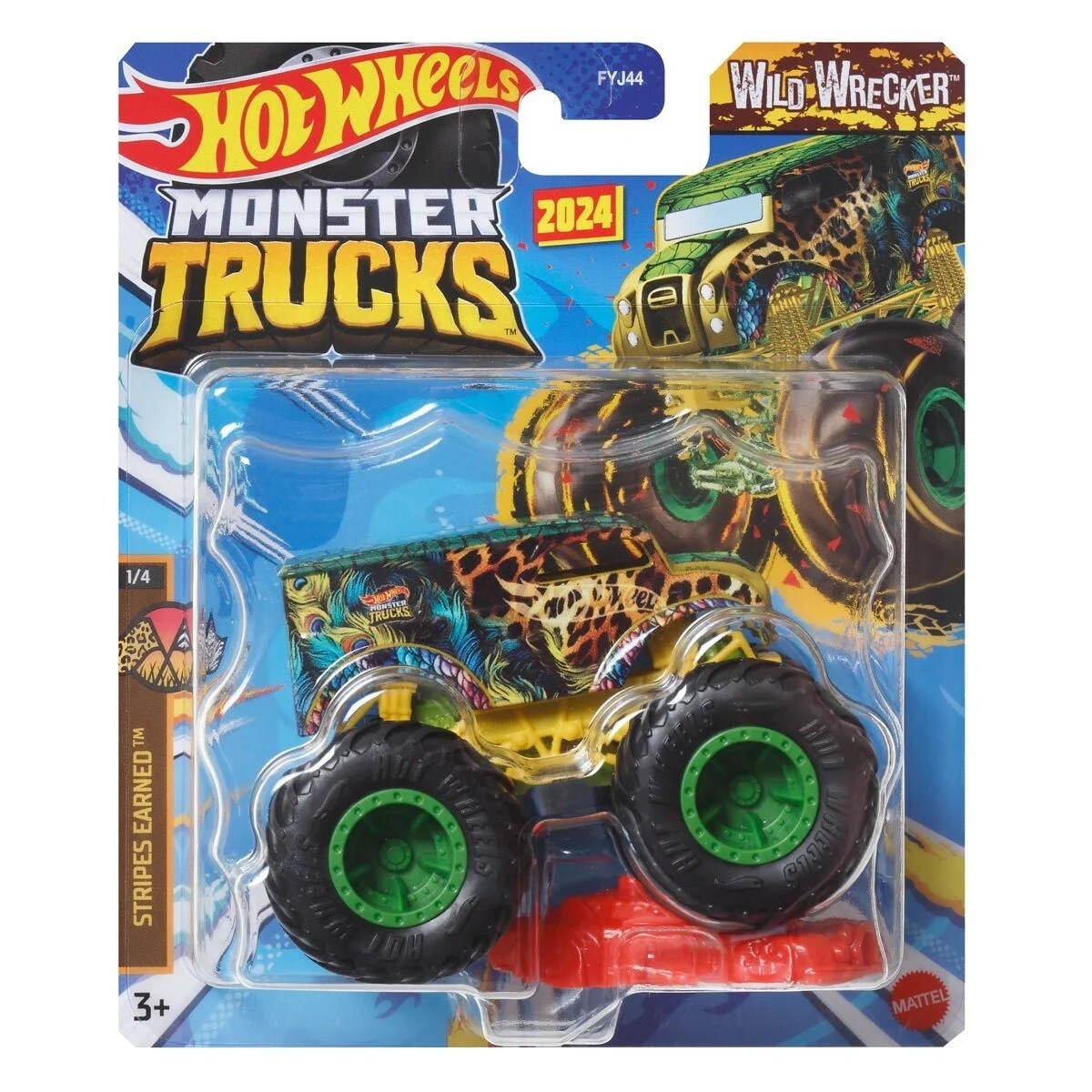 m*n様 ホットウィール コレクタブルズ Xtreme Trucks 2台セット Hot Wheels - 2024 Monster Trucks Stripes Earned 1/4 Wild Wrecker