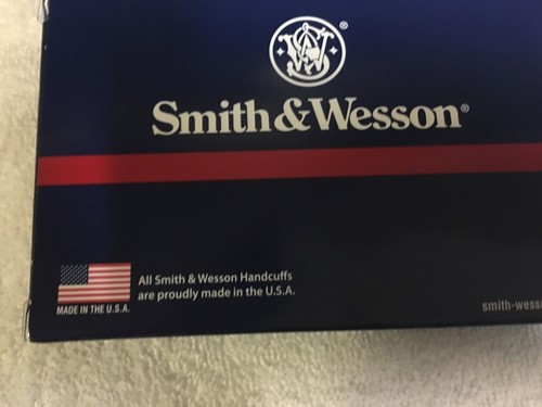Smith & Wesson Azul 350101 Estándar Azul Policía Doble Bloqueo Esposas Modelo 100 - Imagen 3 de 4