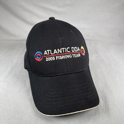 Atlantic DDA Fishing Hat Mens One Size Black Stretch KC Caps Outdoor