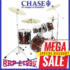 Drum Kits - 5 Piece TAYE Studio Maple Drum Kit - 22" Bass Drum + Hardware Set --