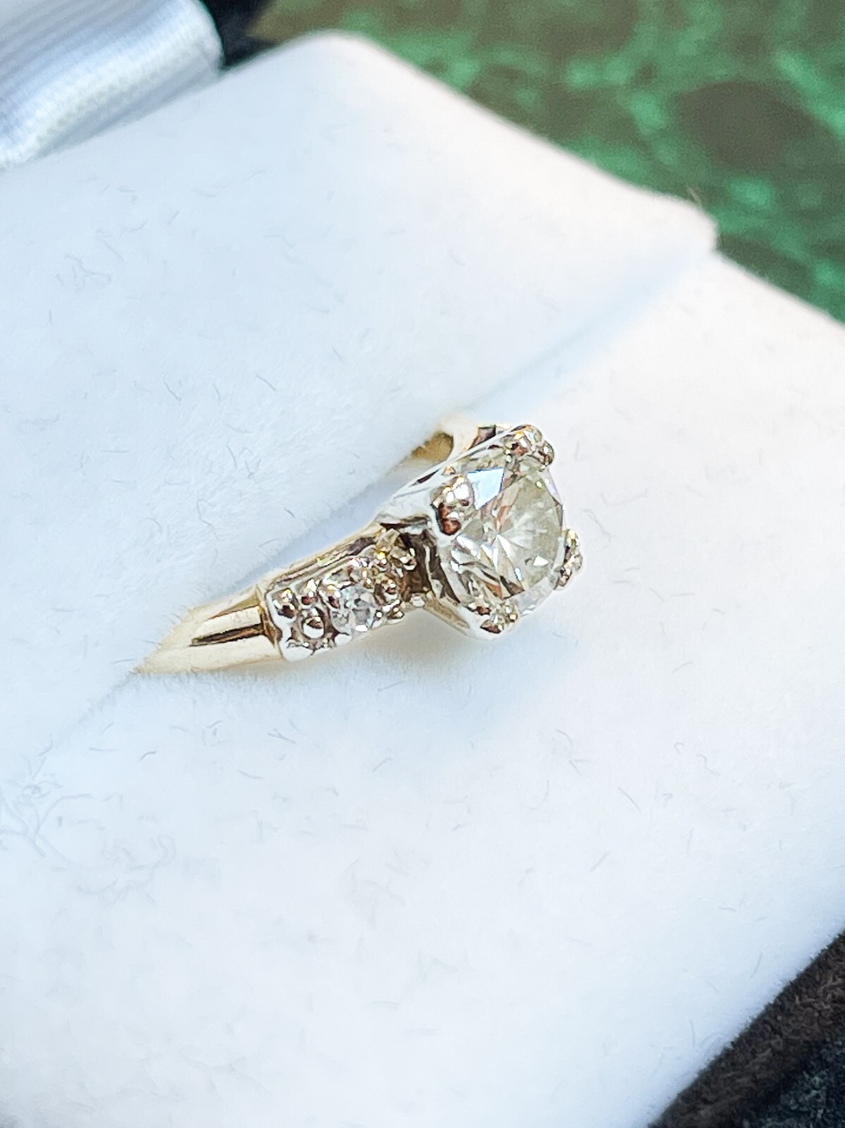 Retro Setting Transitional Diamond Ring - image 3