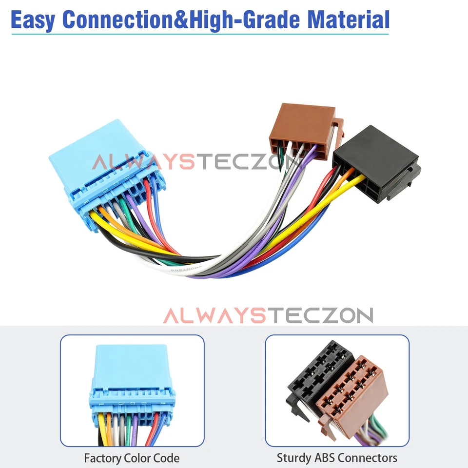 Arnés de cableado de radio para adaptador estéreo de coche Acura Honda Suzuki kit de cable de 16 pines Foto 4 de 4