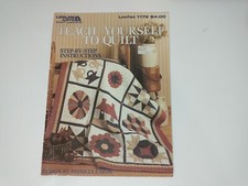 Teach Yourself To Quilt Instruction Leisure Arts Craft Leaflet Pattern Book 1179