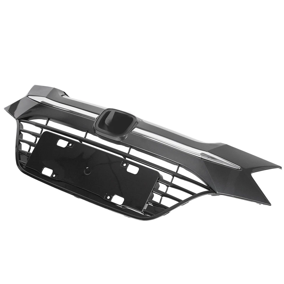 Rejilla de parachoques superior delantera con moldura cromada para Honda HR-V HRV 2016 2017 18 Foto 2 de 4