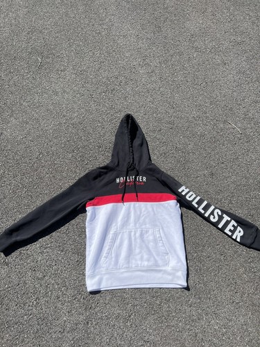 Sudadera Hollister Para Hombre-Rojo Negro Y Blanco-Medio | eBay