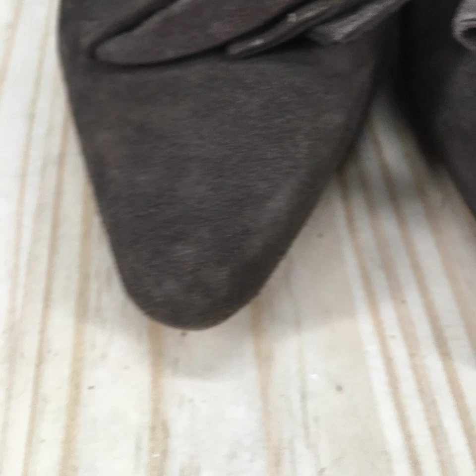 Earthies Tacones Altos Mujer 8 B Prantini Bomba Sin Cordones Punta Cuero Marrón Foto 3 de 4